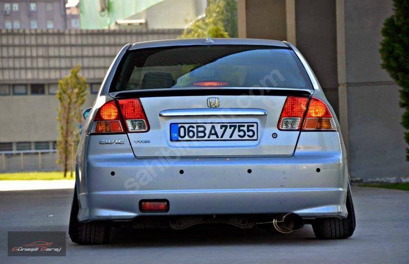 Honda Civic Uyumlu Vtec 2 İnce Spoiler (Fiber)