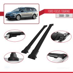 Ford Focus TOURING 2008-2011 Arası ile uyumlu FLY Model Ara Atkı Tavan Barı SİYAH