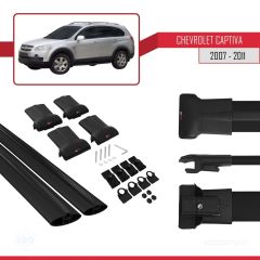 Chevrolet Captiva 2007-2011 Arası ile uyumlu FLY Model Ara Atkı Tavan Barı SİYAH