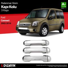 Ford Connect Uyumlu Krom Kapı Kolu 3 Kapı 2002-2014