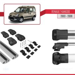 Renault Kangoo 2003-2008 Arası ile uyumlu ACE-1 Ara Atkı Tavan Barı GRİ