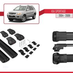 Kia Sportage 2004-2009 Arası ile uyumlu ACE-1 Ara Atkı Tavan Barı SİYAH