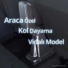 S-Dizayn Seat Arona Kol Dayama Kolçak ABS Vidalı Gri 2017 Üzeri A+ Kalite