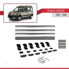 Renault Kangoo 2003-2008 Arası ile uyumlu Basic Model Ara Atkı Tavan Barı GRİ 3 ADET