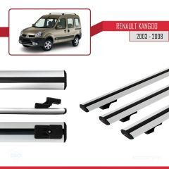 Renault Kangoo 2003-2008 Arası ile uyumlu Basic Model Ara Atkı Tavan Barı GRİ 3 ADET