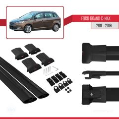 Ford Grand C-Max 2011-2019 Arası ile uyumlu FLY Model Ara Atkı Tavan Barı SİYAH