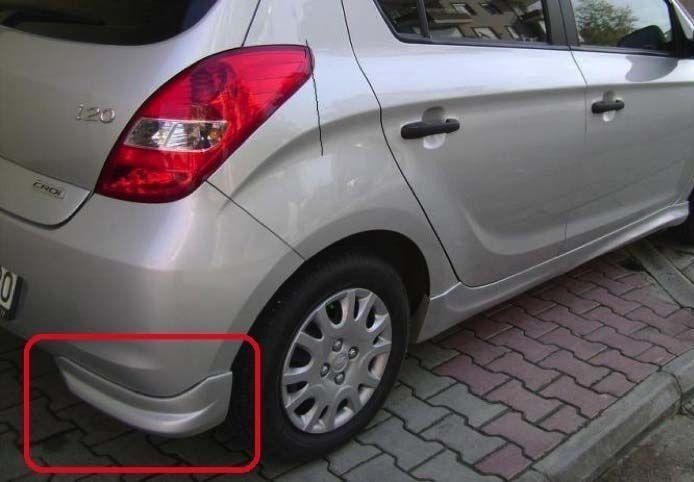 Hyundai İ20 Uyumlu 2009-2013 Arka Flap (Plastik)