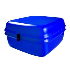 Motosiklet Servis Uyumlu Çantası Midi Box Mavi 110 Litre, Kilitli, Kaldıraç Pe