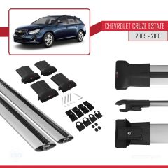 Chevrolet Cruze 2009-2016 Arası ile uyumlu FLY Model Ara Atkı Tavan Barı GRİ