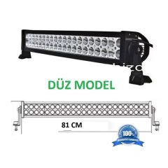 Off Road Uyumlu LED Bar Düz Model Çift Sıra LED 180 At 81 Cm 60 LED