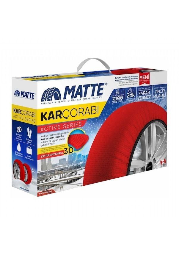 Kar Çorabı Uyumlu Matte 255 75 Lastik R16 Jant Ölçülerine Uyumlu Yüksek Kaliteli Zincir Muadili Parça