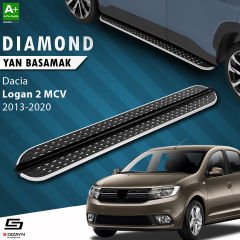 S-Dizayn Dacia Logan 2 MCV Diamond Krom Yan Basamak 183 Cm 2013-2020