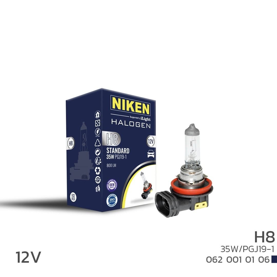 Niken 12V H8 35W Halojen Ampul PGJ19-1