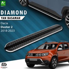 S-Dizayn Dacia Duster 2 Diamond Krom Yan Basamak 173 Cm 2018-2023