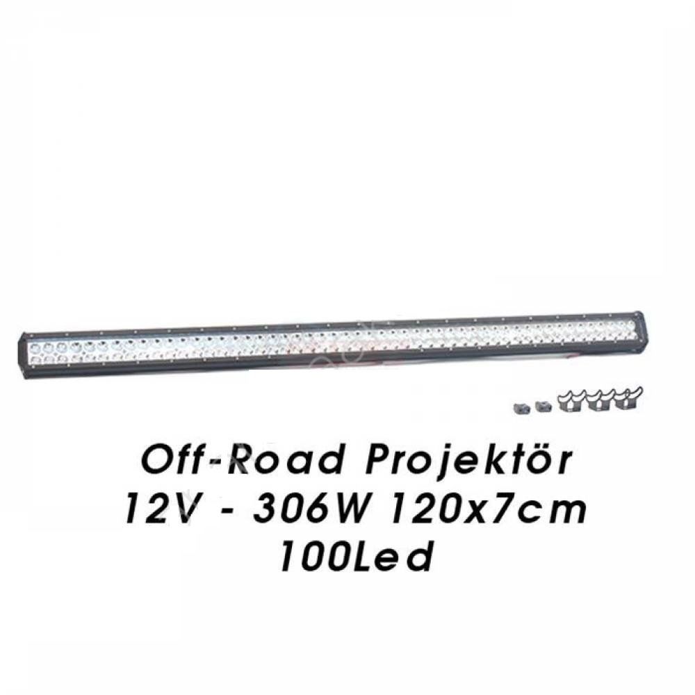 Off-Road Projektör Uyumlu 12V 306W 120X7Cm 100Led 4203262