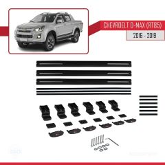 Chevrolet D-Max (RT85) 2016-2019 Arası ile uyumlu Basic Model Ara Atkı Tavan Barı SİYAH 3 ADET