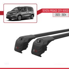 Toyota Proace City Verso 2023 ve Sonrası ile uyumlu ACE-2 Ara Atkı Tavan Barı SİYAH