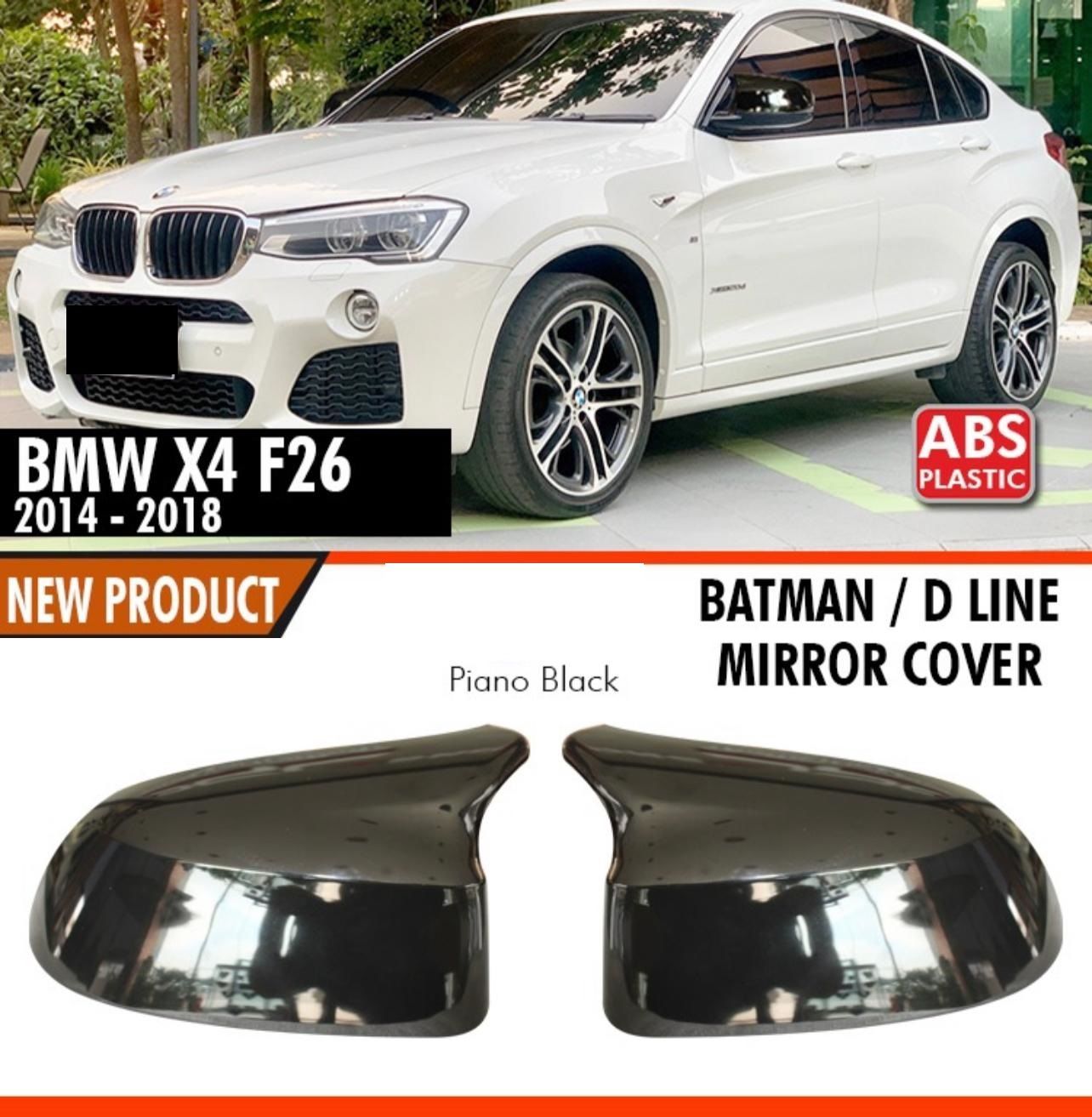 Bmw X4 Uyumlu F26 2014-2018 Batman Ayna Kapağı Parlak Siyah Parça