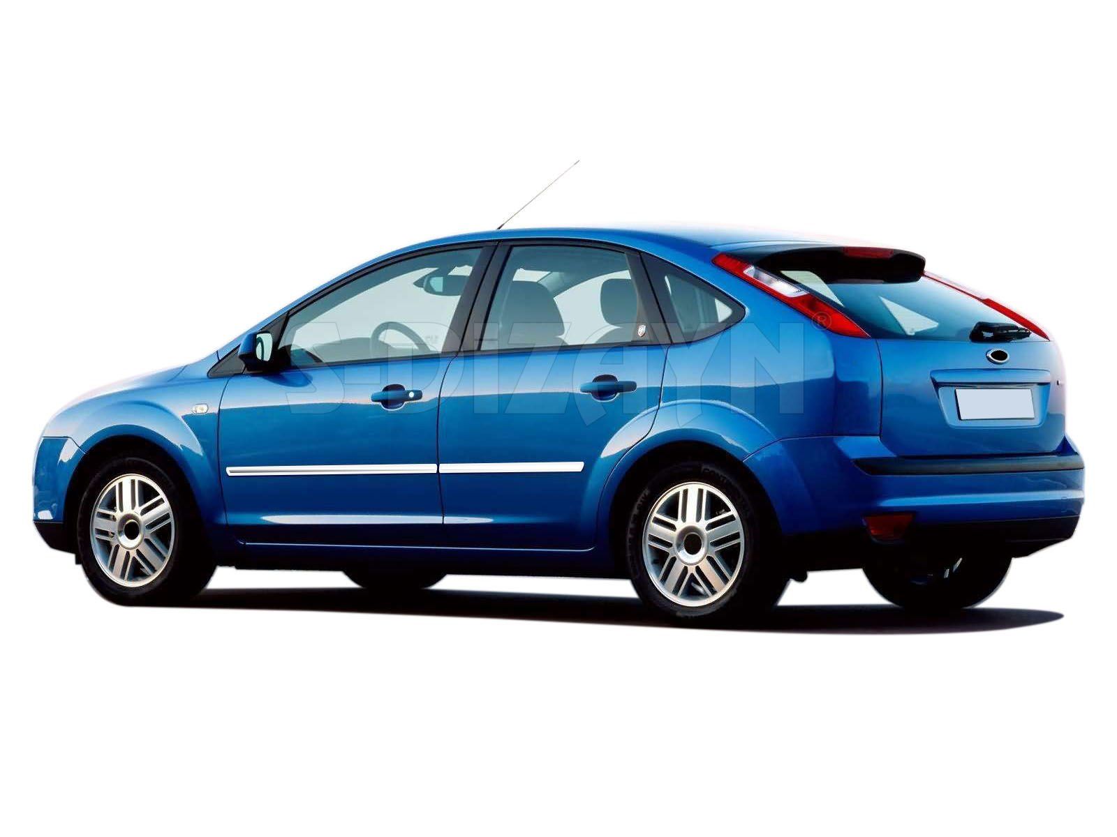 Ford Focus Uyumlu 2 Krom Yan Kapı Çıtası 4 Parça 2005-2008