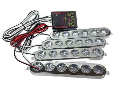 Çakar lamba 6x4 led sarı sarı 12-24v / LAPA536