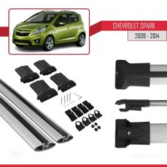 Chevrolet Spark 2009-2014 Arası ile Uyumlu FLY Model Ara Atkı Tavan Barı GRİ