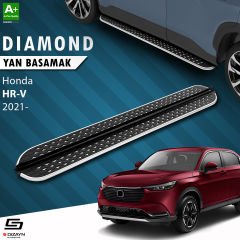 S-Dizayn Honda HR-V 3 Diamond Krom Yan Basamak 173 Cm 2021 Üzeri