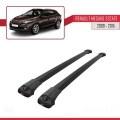 Renault Megane SW 2009-2015 Arası ile uyumlu ACE-1 Ara Atkı Tavan Barı SİYAH