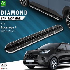 S-Dizayn Kia Sportage 4 Diamond Krom Yan Basamak 173 Cm 2016-2021