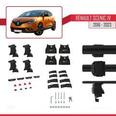 Renault Scenic IV 2016-2023 Arası ile uyumlu ACE-4 Ara Atkı Tavan Barı SİYAH