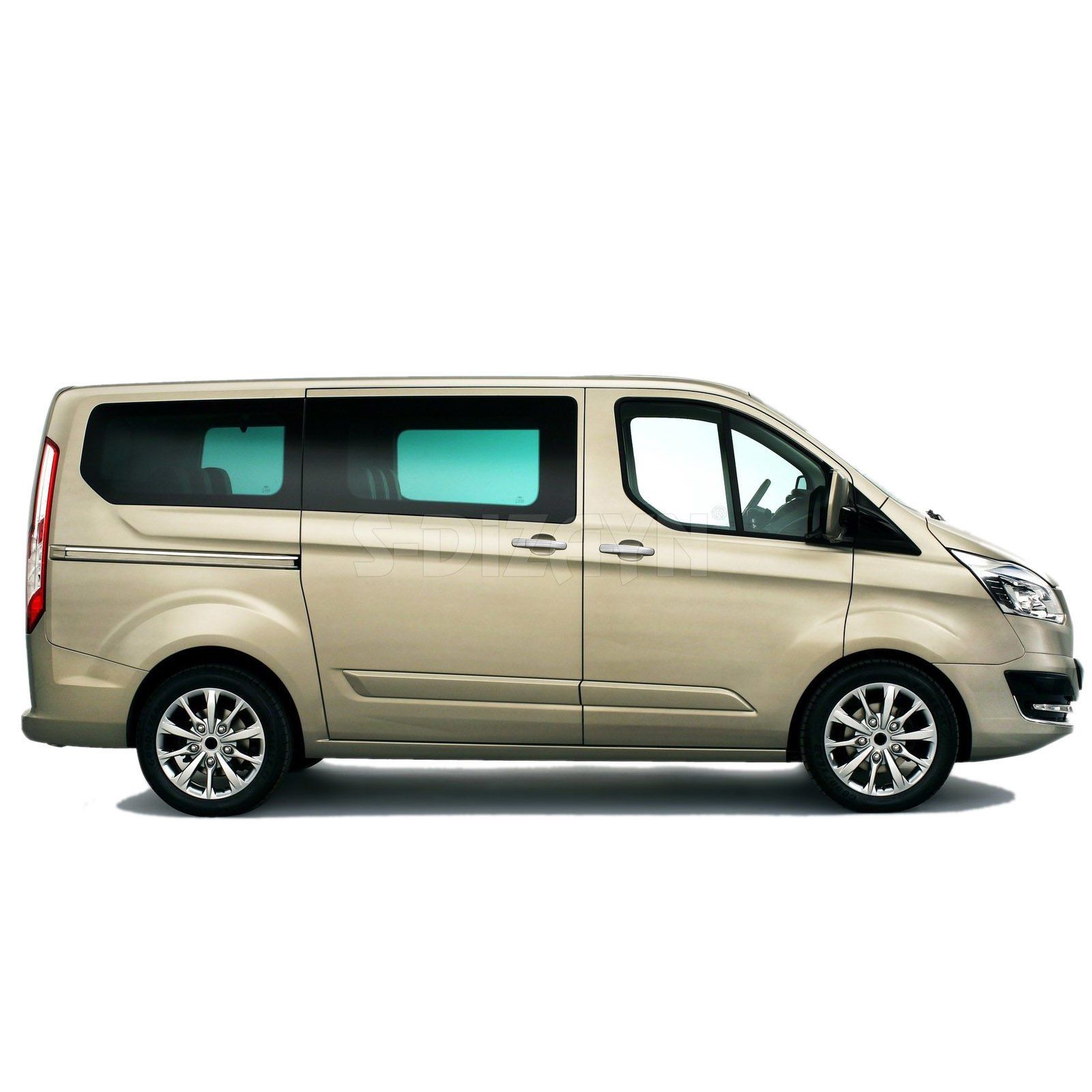 Ford Tourneo Uyumlu Custom Krom Kapı Kolu 3 Kapı 7 Parça 2012 Üzeri