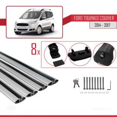 Ford Tourneo Courier 2014-2017 Arası ile uyumlu ACE-1 Ara Atkı Tavan Barı GRİ 4 ADET BAR