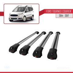 Ford Tourneo Courier 2014-2017 Arası ile uyumlu ACE-1 Ara Atkı Tavan Barı GRİ 4 ADET BAR