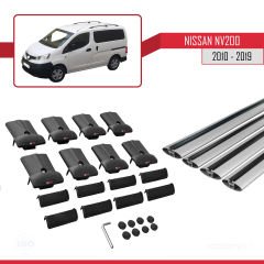 Nissan NV200 2010-2019 Arası ile uyumlu FLY Model Ara Atkı Tavan Barı GRİ 4 ADET BAR