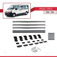 Renault Trafic 2001-2014 Arası ile uyumlu Basic Model Ara Atkı Tavan Barı GRİ 3 ADET