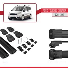 Ford Tourneo Courier 2014-2017 Arası ile uyumlu ACE-1 Ara Atkı Tavan Barı SİYAH