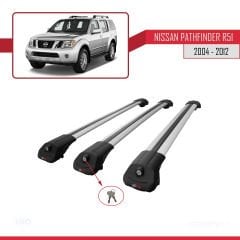 Nissan Pathfinder (R51) 2004-2012 Arası ile uyumlu ACE-1 Ara Atkı Tavan Barı GRİ 3 ADET BAR