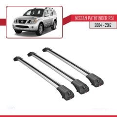 Nissan Pathfinder (R51) 2004-2012 Arası ile uyumlu ACE-1 Ara Atkı Tavan Barı GRİ 3 ADET BAR