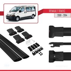 Renault Trafic 2001-2014 Arası ile uyumlu FLY Model Ara Atkı Tavan Barı SİYAH