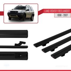 Land Rover Freelander 1998-2007 Arası ile uyumlu Basic Model Ara Atkı Tavan Barı SİYAH 3 ADET