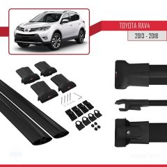 Toyota RAV4 2013-2018 Arası ile uyumlu FLY Model Ara Atkı Tavan Barı SİYAH