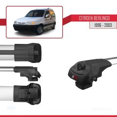 Citroen Berlingo 1996-2003 Arası ile uyumlu ACE-1 Ara Atkı Tavan Barı GRİ 4 ADET BAR