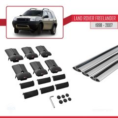 Land Rover Freelander 1998-2007 Arası ile Uyumlu FLY Model Ara Atkı Tavan Barı GRİ 3 ADET BAR