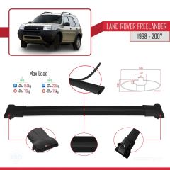 Land Rover Freelander 1998-2007 Arası ile uyumlu FLY Model Ara Atkı Tavan Barı SİYAH