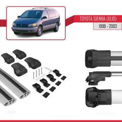 Toyota Sienna (XL10) 1998-2003 Arası ile uyumlu ACE-1 Ara Atkı Tavan Barı GRİ