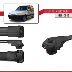 Citroen Berlingo 1996-2003 Arası ile uyumlu ACE-1 Ara Atkı Tavan Barı SİYAH 4 ADET BAR