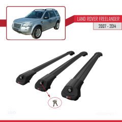 Land Rover Freelander 2007-2014 Arası ile uyumlu ACE-1 Ara Atkı Tavan Barı SİYAH 3 ADET BAR