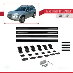 Land Rover Freelander 2007-2014 Arası ile uyumlu Basic Model Ara Atkı Tavan Barı SİYAH 3 ADET