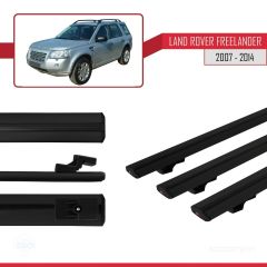 Land Rover Freelander 2007-2014 Arası ile uyumlu Basic Model Ara Atkı Tavan Barı SİYAH 3 ADET