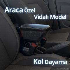 S-Dizayn Seat Ibiza ABS Vidalı Kol Dayama Kolçak Siyah 2017 Üzeri A+Kalite