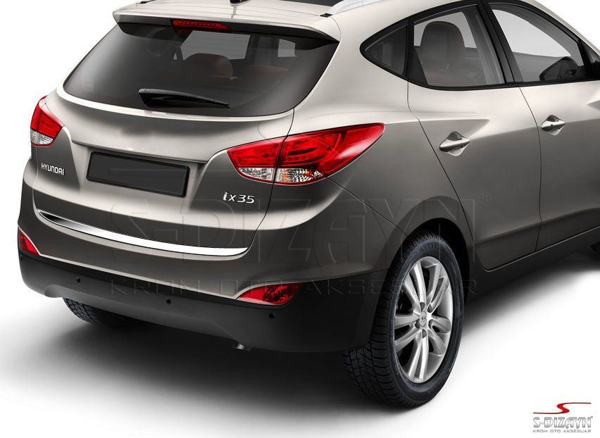 Hyundai İx35 Uyumlu Krom Bagaj Alt Çıta 2010-2015